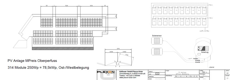 Plexon Solar Dachanlage Tirol - Großanlage